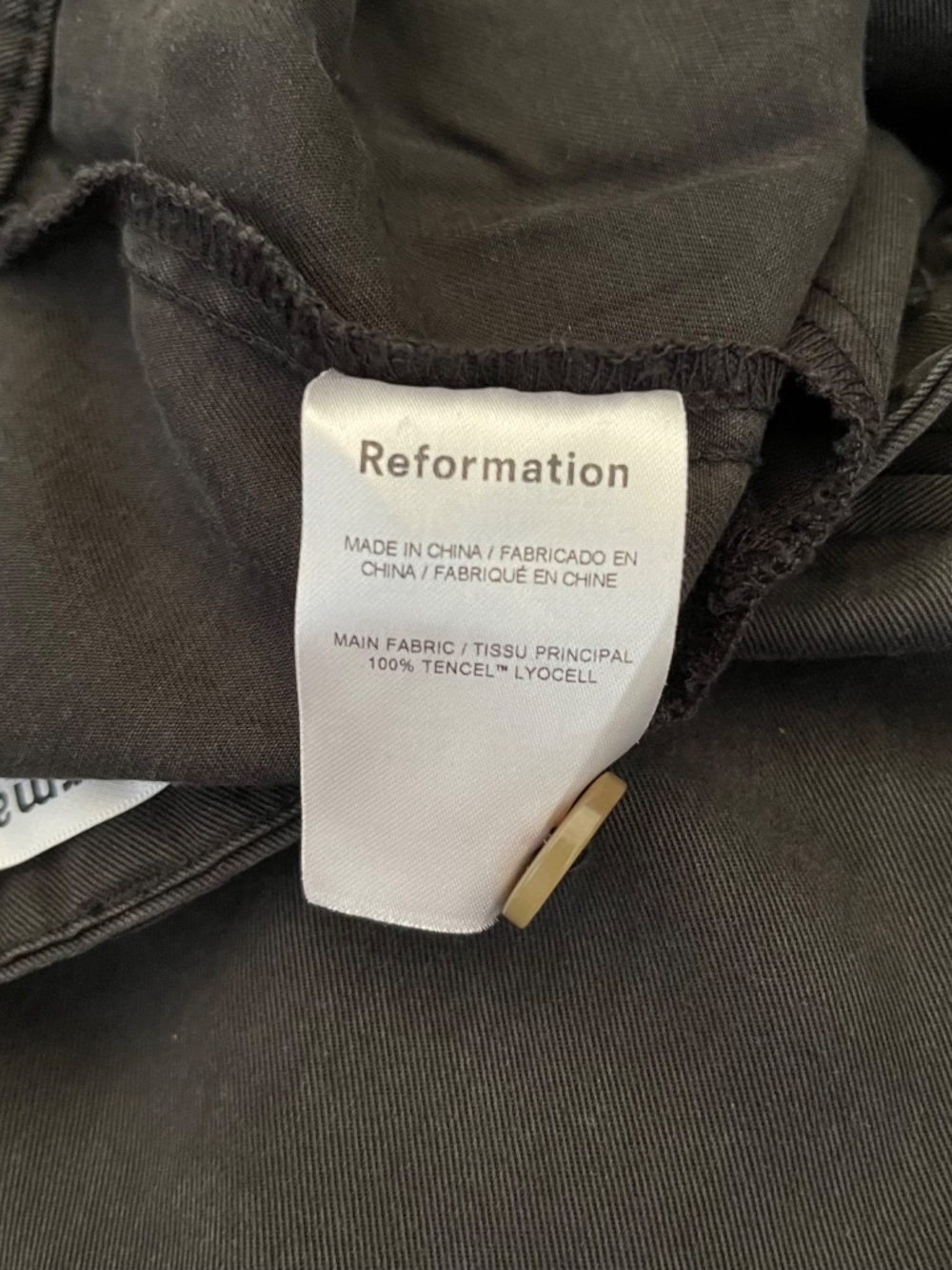 Reformation Mason Tencel Pleated Trousers - Picture 8 of 9